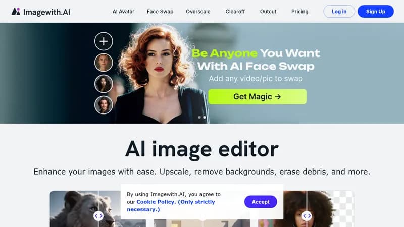 imagewith.ai website