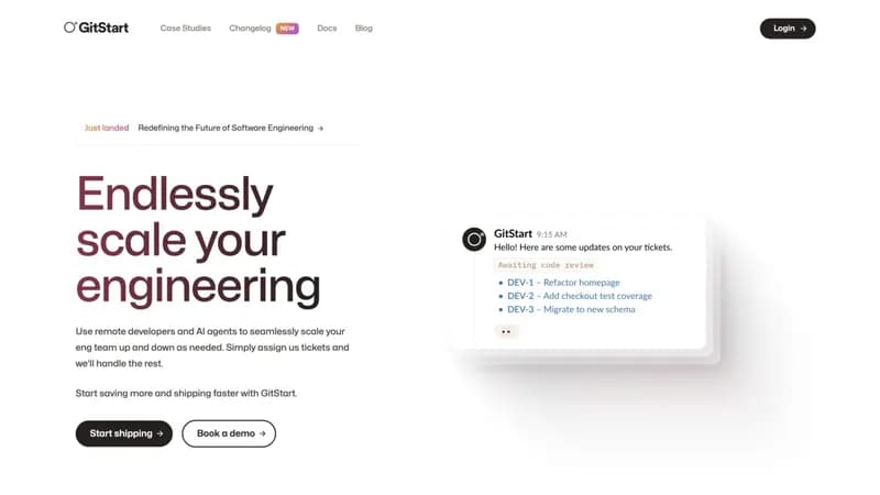 GitStart screenshot