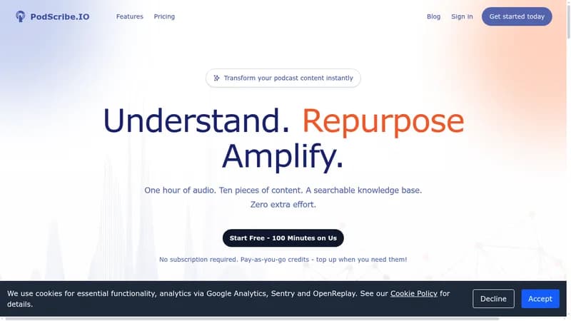 podscribe.io website