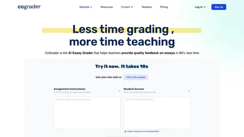 CoGrader screenshot