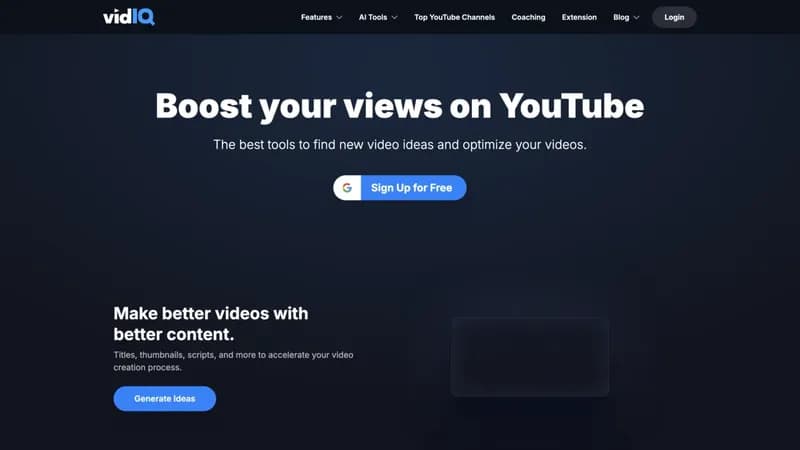 vidIQ screenshot