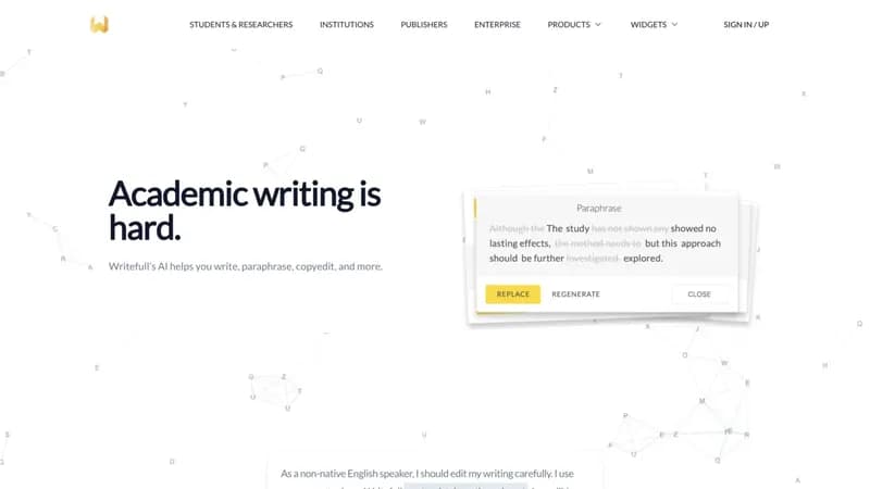 Writefull screenshot