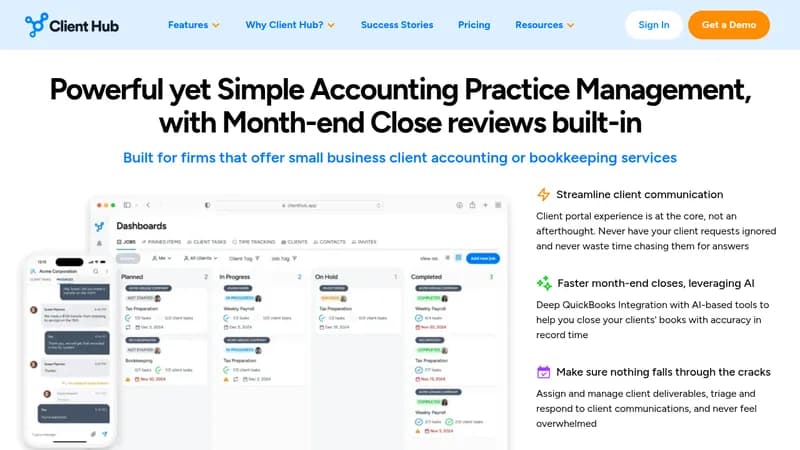 client hub website