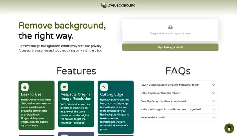 ByeBackground screenshot