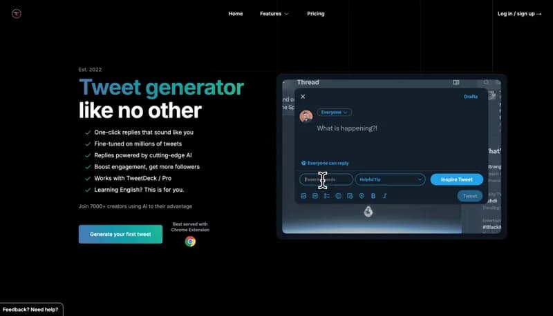 Tweet AI screenshot