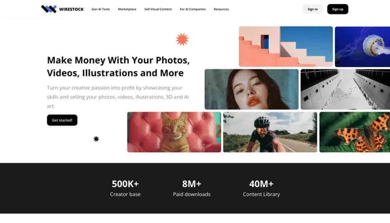 Wirestock screenshot