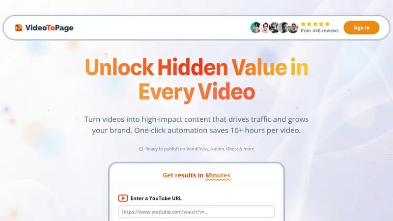 videotopage website