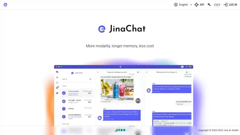 JinaChat screenshot