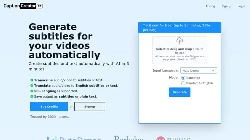 captioncreator website