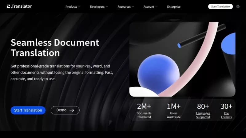 Online Document Translator screenshot