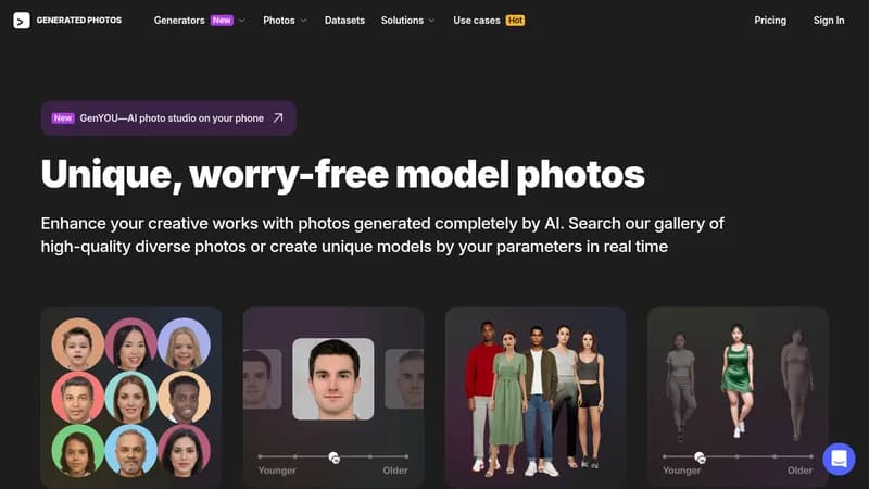 generated photos website