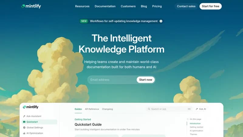 mintlify website