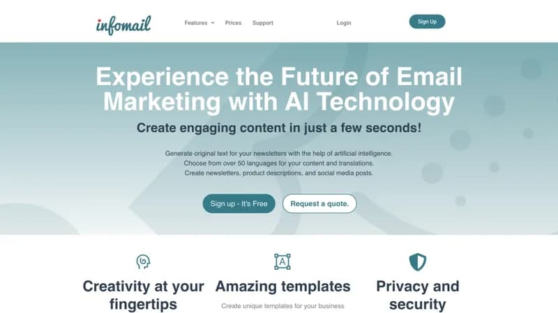 InfoMail.ai screenshot