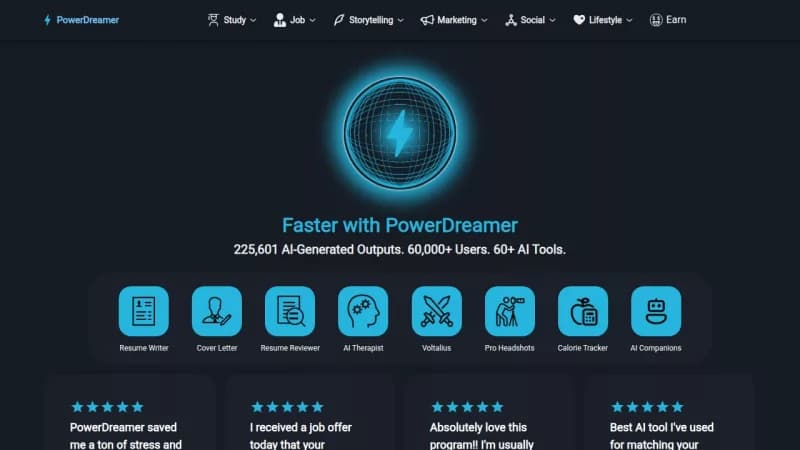 PowerDreamer screenshot