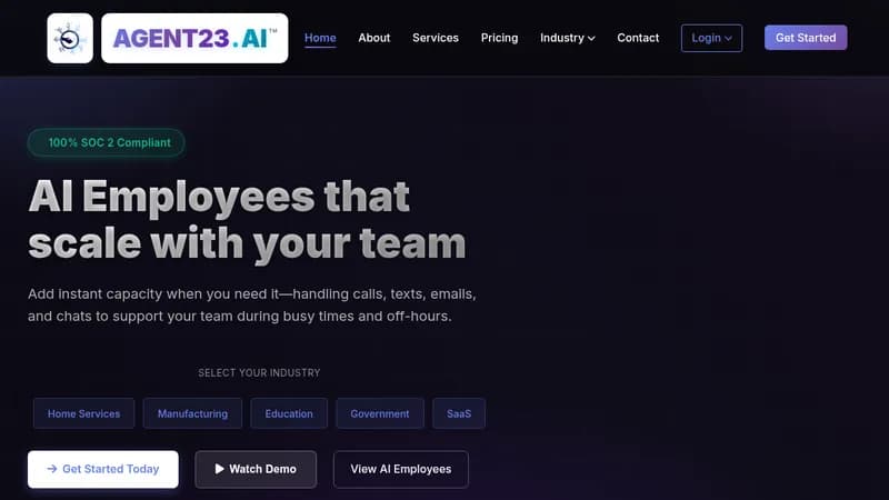 agent23.ai website