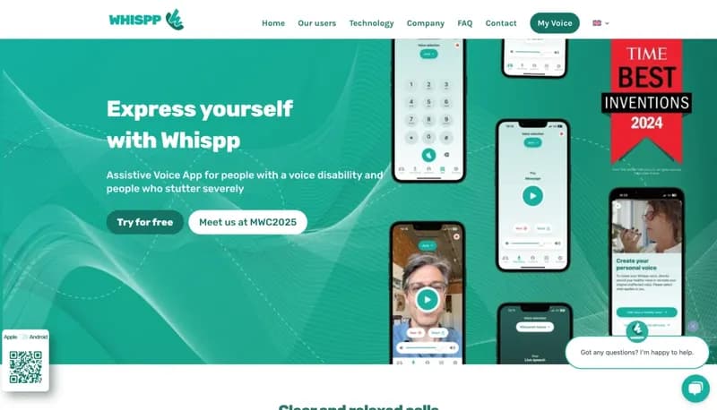 Whispp screenshot
