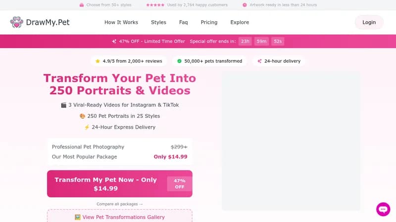 drawmy.pet website