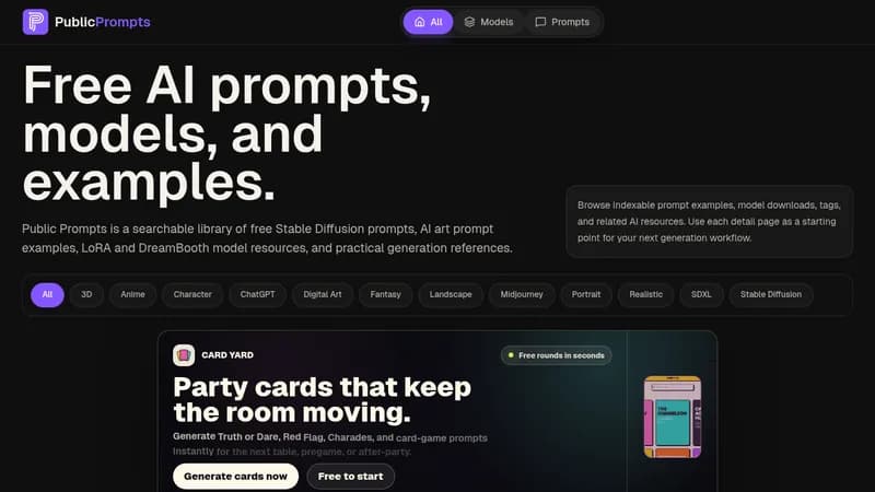 publicprompts website