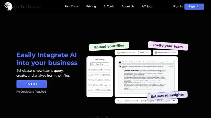 echobase website