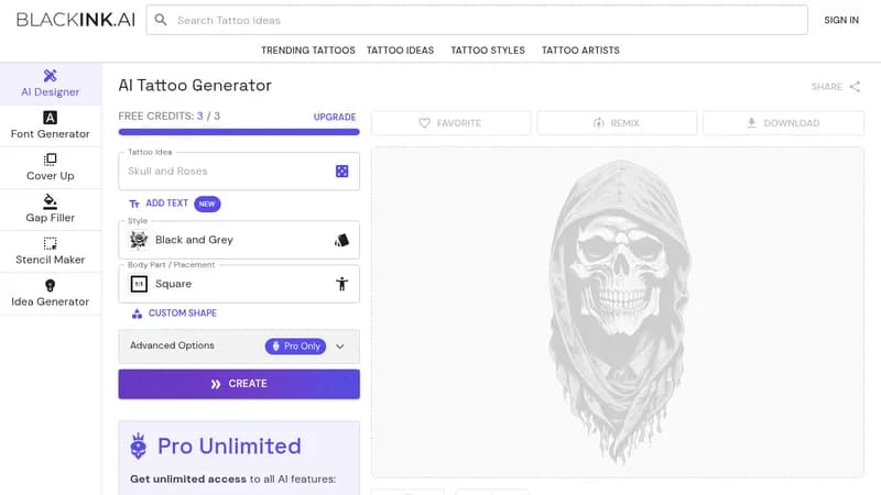 blackink ai website