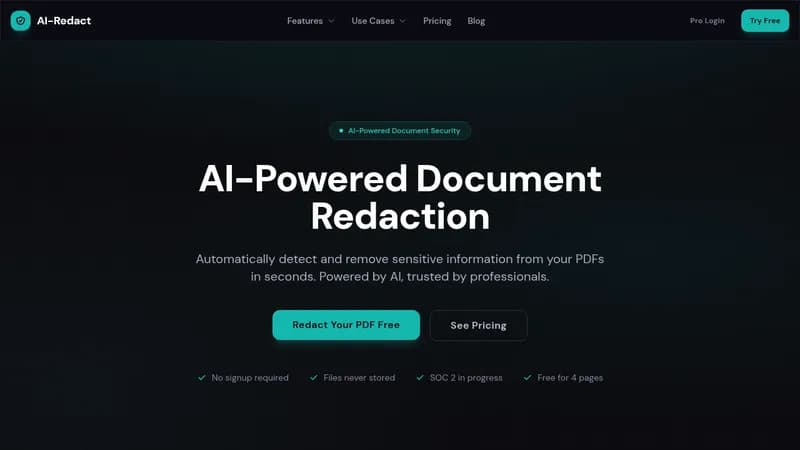 ai-redact website