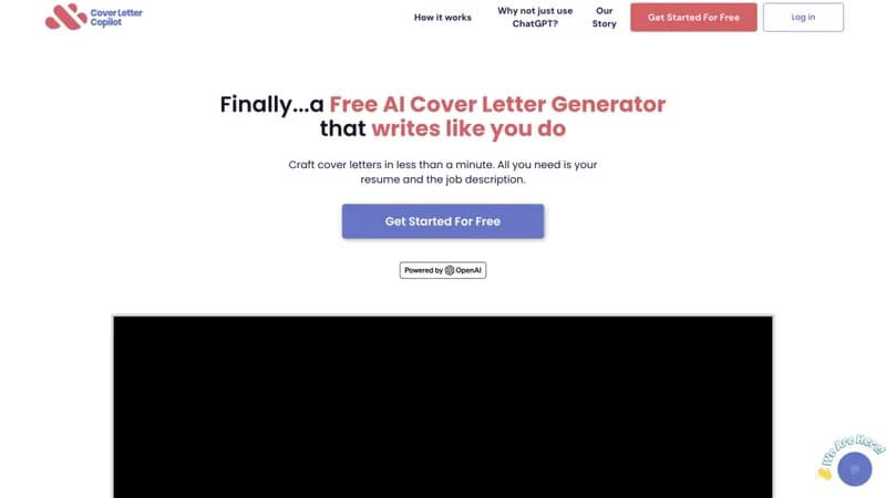 Cover Letter Copilot screenshot
