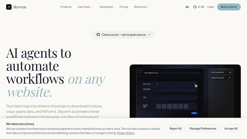 skyvern website