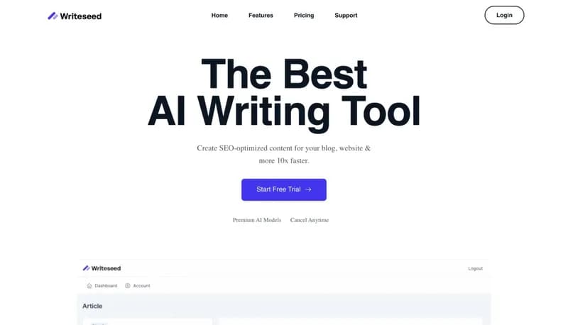 Writeseed screenshot