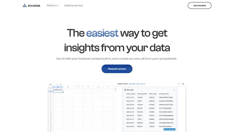 Arcwise screenshot