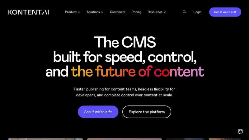 kontent.ai website