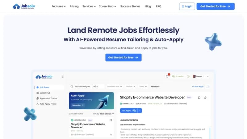 Jobsolv screenshot
