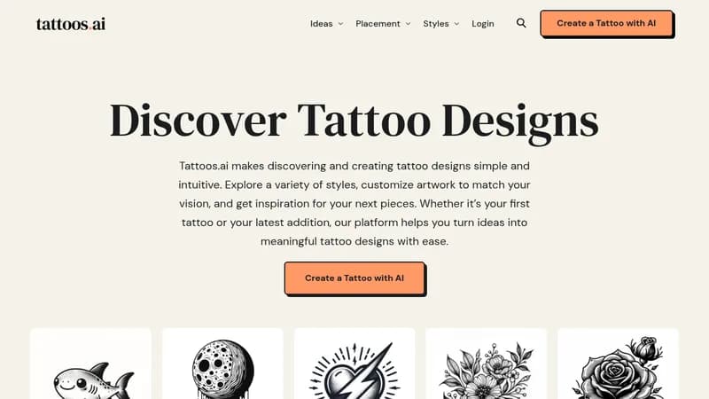 tattoos.ai website