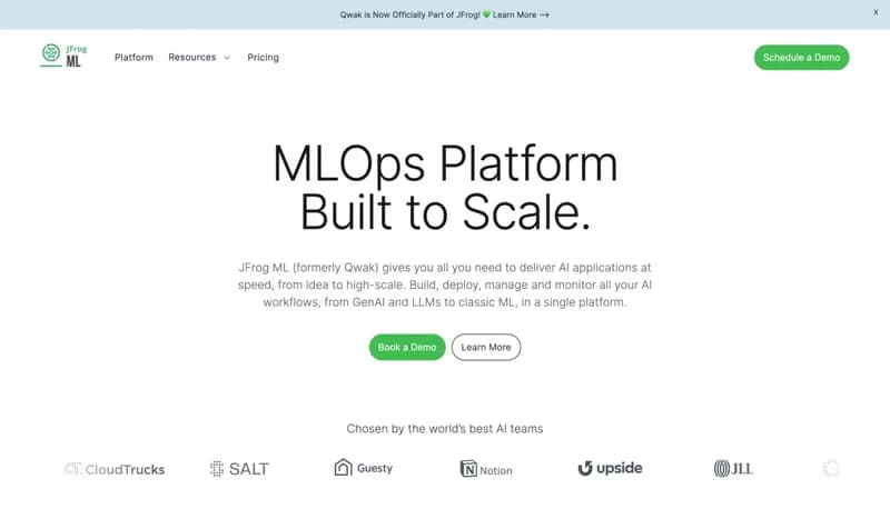 JFrog ML screenshot