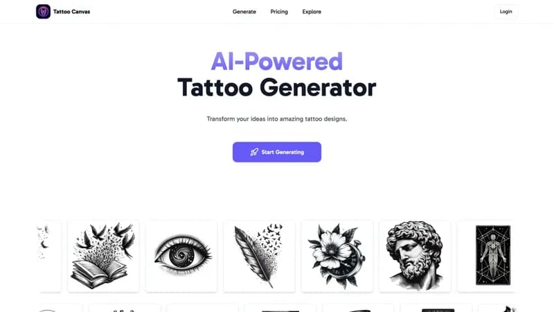 Tattoo Canvas screenshot