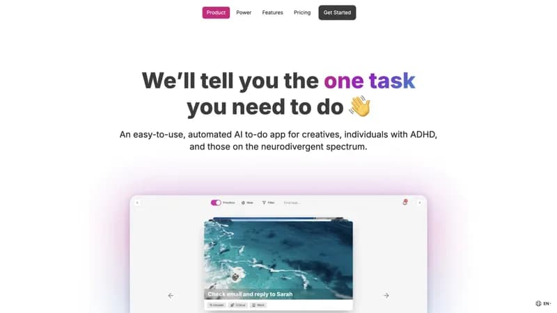 OneTask screenshot