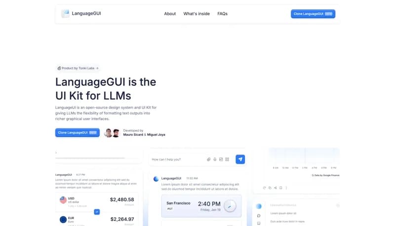 LanguageGUI screenshot