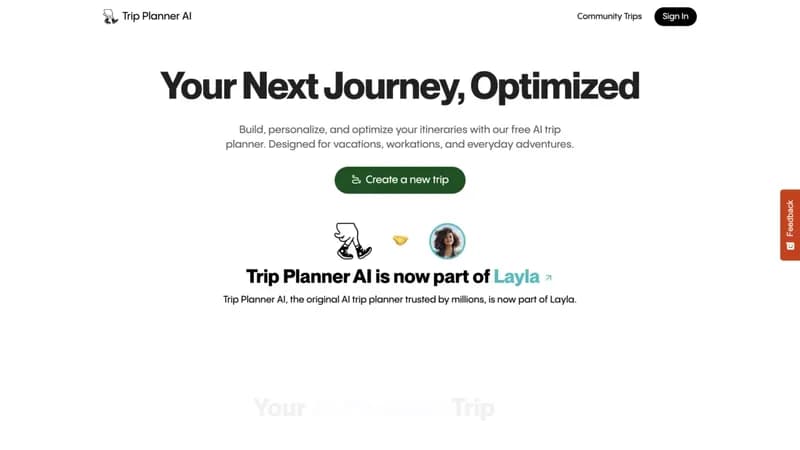Trip Planner AI screenshot