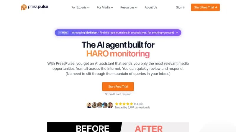 presspulse.ai website
