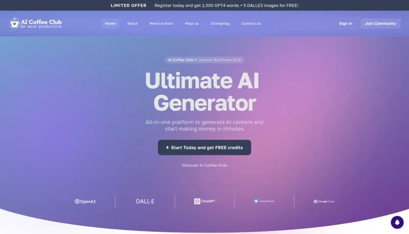 AI Coffee Club screenshot
