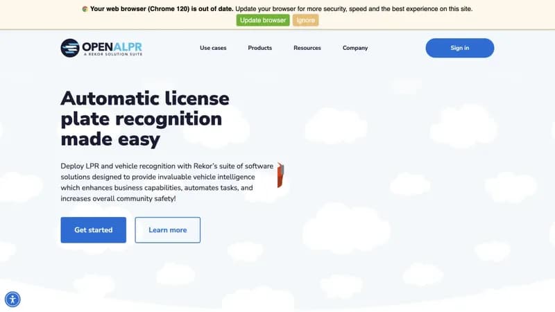 OpenALPR screenshot