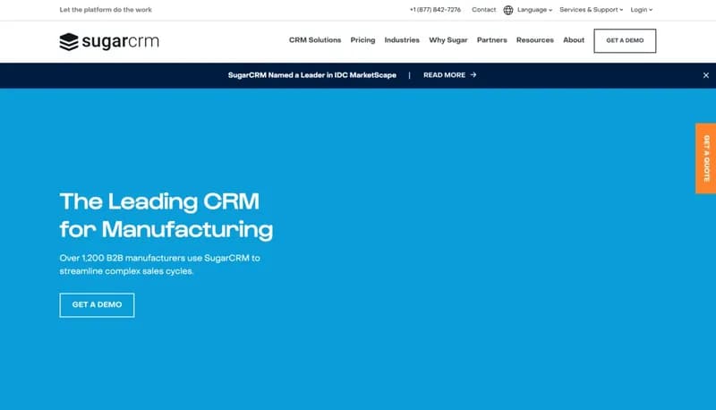 SugarCRM screenshot