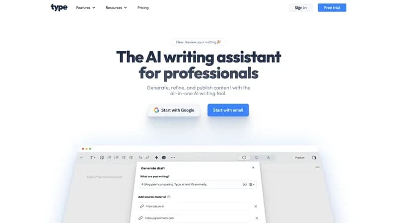 Type.ai screenshot