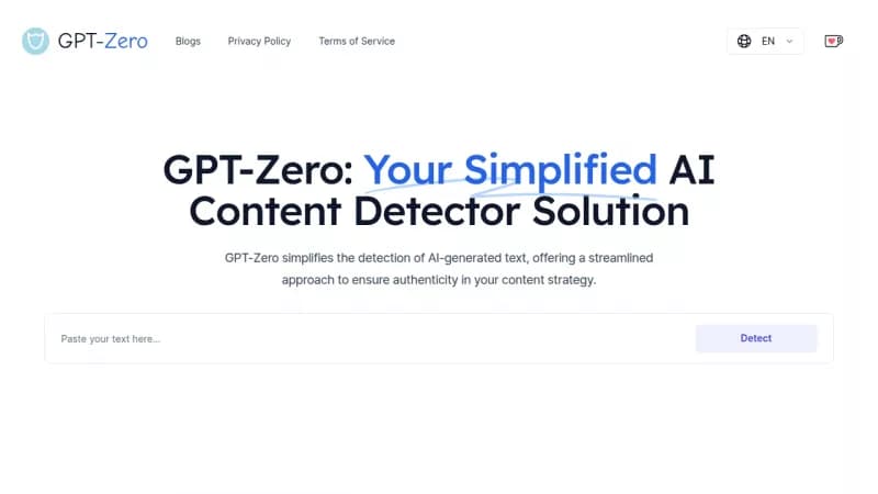 GPT-Zero screenshot