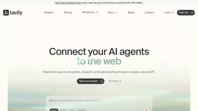 tavily website