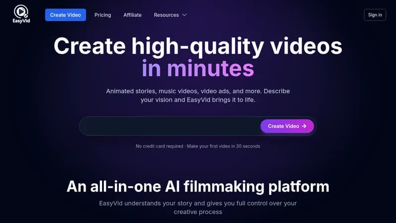 easyvid website