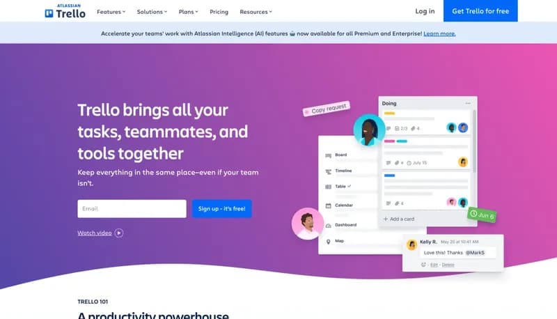 Trello screenshot