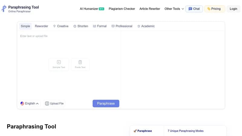 paraphrasing.io website
