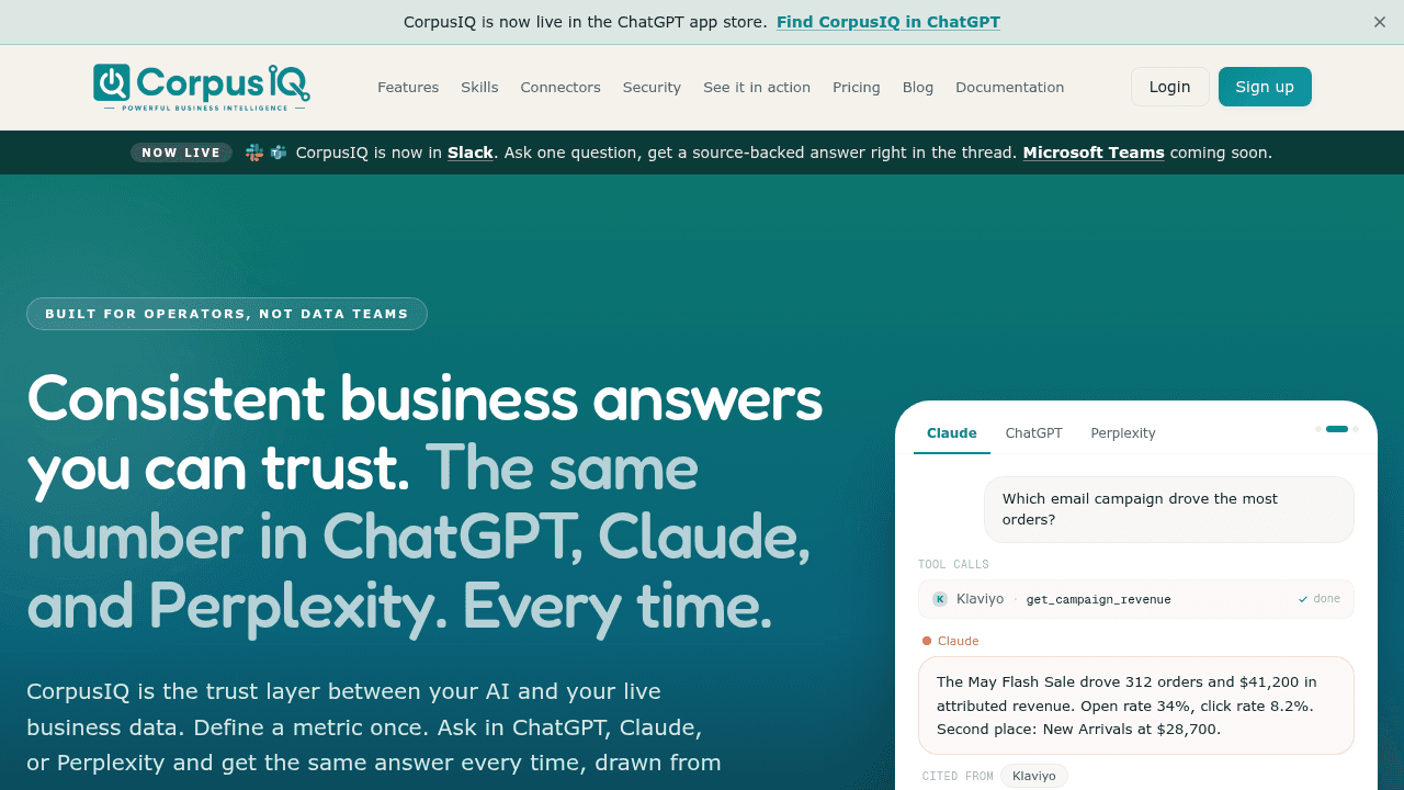 corpusiq website