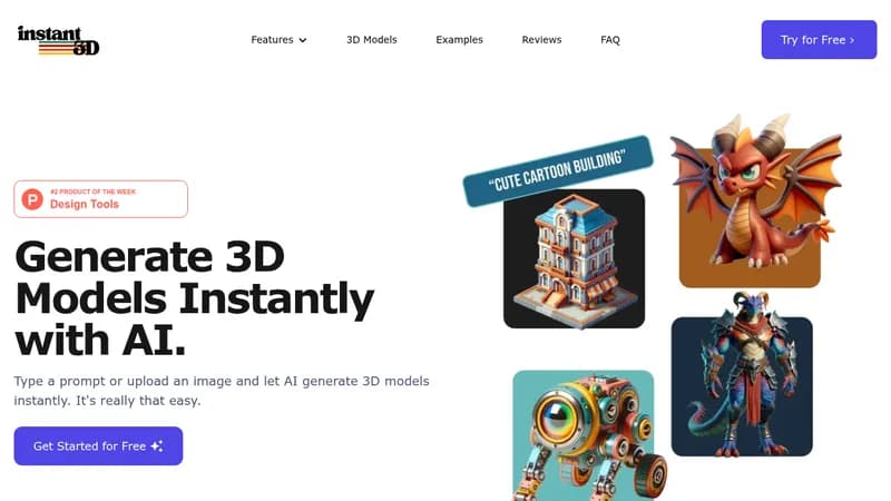 instant3d website