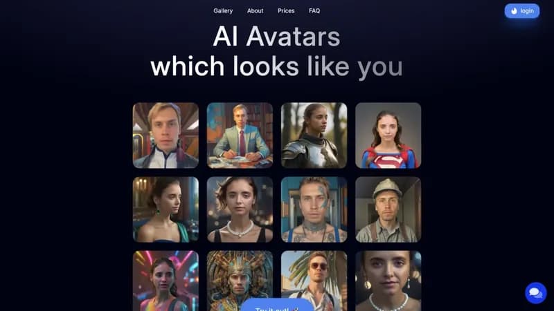 AI portrait generator screenshot
